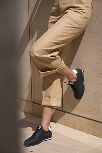 Crashers Zapato Casual para Mujer Black Leather (40 EU, Black)