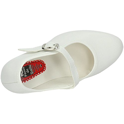 CREACIONES PASOS DE BAILE S.L. - Zapato - Carleti 15 Flamenca Blanco, Talla: 40