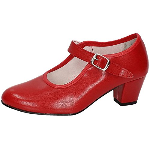 CREACIONES PASOS DE BAILE S.L. - Zapato - Carleti 15 Flamenca Rojo, Talla: 36