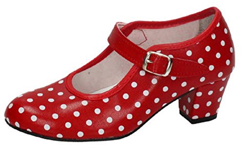 CREACIONES PASOS DE BAILE S.L. - Zapato - Carleti 17 Flamenca Rojo, Talla: 26