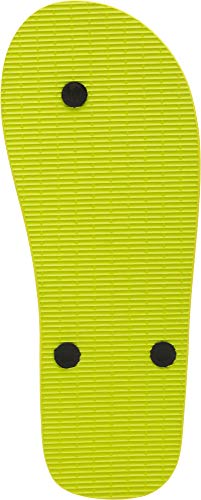 Cressi Beach Flip Flops Chanclas de Playa Unisex para Adultos, Lime/Negro, 43/44