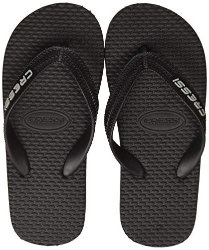 Cressi Beach Flip Flops Chanclas de Playa Unisex para Adultos, Negro (Schwarz), 43 EU