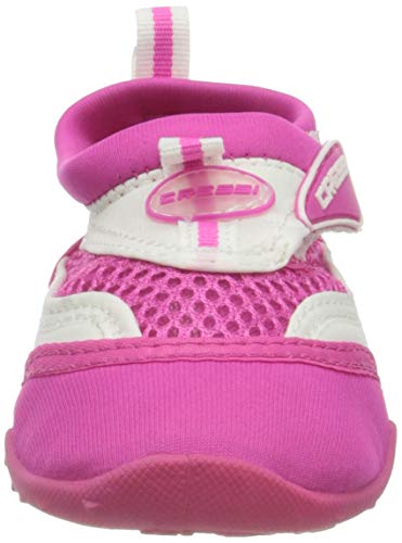 Cressi Coral Jr Zapatillas Chanclas, Unisex niños, Rosa/Blanco, 29