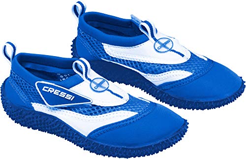 Cressi Coral Junior Aqua Shoes, Zapatillas Chanclas, Niños, Azul (Blau/Weiss), 31 EU