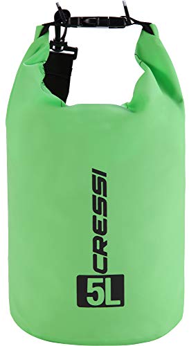 Cressi Dry Bag Mochila Impermeable para Actividades Deportivas, Unisex Adulto, Verde, 10 L