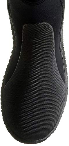 Cressi Isla Botas de Buceo con Suela y Cremallera, 3mm, Unisex Adulto, Negro (Black/Black), L