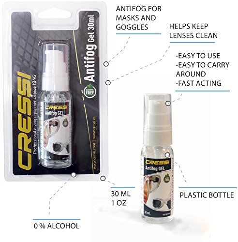 Cressi Premium Anti Fog - Antivaho Gel para Máscara de Buceo/Gafas de Natación, 30 ml