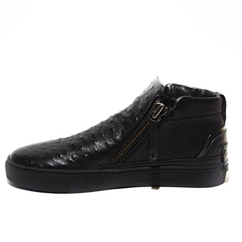 Crime London 25363 - Zapatillas deportivas para mujer, color negro, con dos cremalleras Negro Size: 38 EU