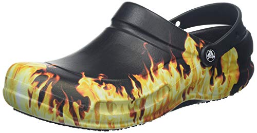 Crocs Bistro Graphic Clog, Unisex Adulto Zueco, Negro (Black), 36-37 EU