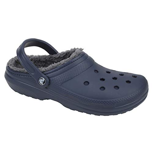 Crocs Classic Lined Clog, Zuecos Unisex, Azul (Navy/Charcoal), 37/38 EU