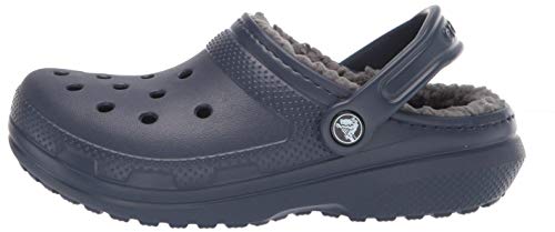 Crocs Classic Lined Clog, Zuecos Unisex, Azul (Navy/Charcoal), 39/40 EU