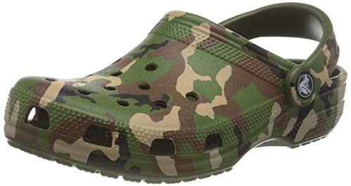 Crocs Classic Printed Camo Clog, Zuecos Hombre, Verde (Army Green/Multi), 36/37 EU