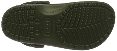 Crocs Classic Printed Camo Clog, Zuecos Hombre, Verde (Army Green/Multi), 36/37 EU