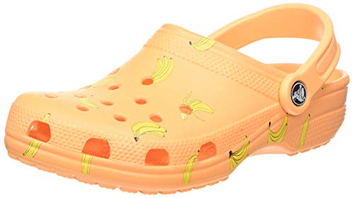 Crocs Classic Vacay Vibes Clog, Zuecos Unisex Adulto, Naranja (Cantaloupe 801), 36/37 EU