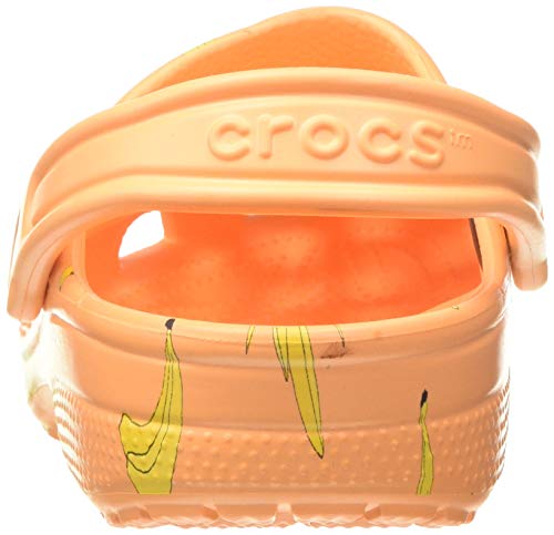 Crocs Classic Vacay Vibes Clog, Zuecos Unisex Adulto, Naranja (Cantaloupe 801), 36/37 EU