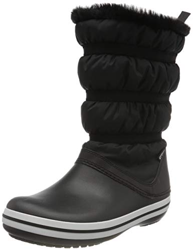 Crocs Crocband Boot Women, Botas para Nieve para Mujer, Negro y Negro, 37.5 EU