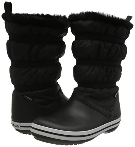 Crocs Crocband Boot Women, Botas para Nieve para Mujer, Negro y Negro, 37.5 EU