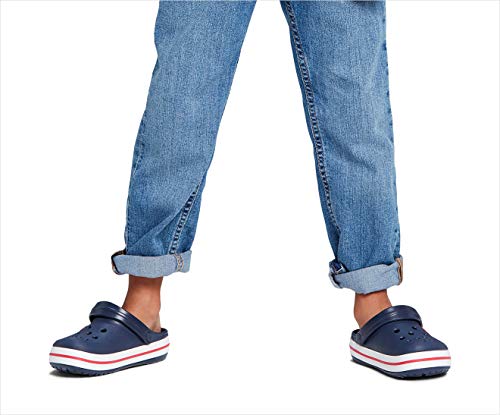 Crocs Crocband Clog K, Zuecos, Navy/Red, 32/33 EU