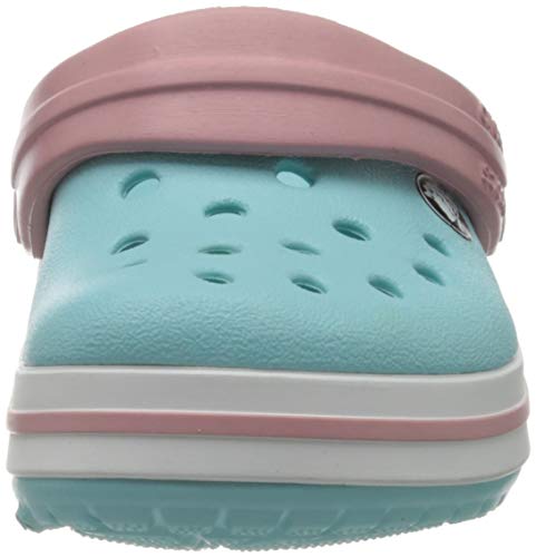Crocs Crocband Clog K, Zuecos Unisex niños, Ice Blue/White, 23/24 EU