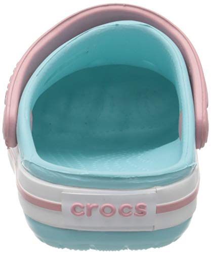 Crocs Crocband Clog K, Zuecos Unisex niños, Ice Blue/White, 23/24 EU