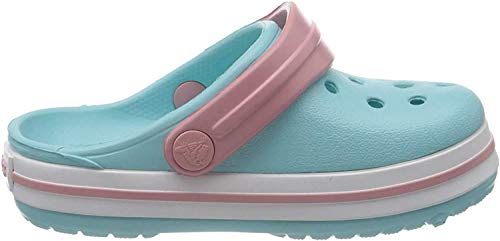 Crocs Crocband Clog K, Zuecos Unisex niños, Ice Blue/White, 23/24 EU