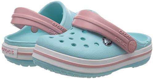 Crocs Crocband Clog K, Zuecos Unisex niños, Ice Blue/White, 23/24 EU