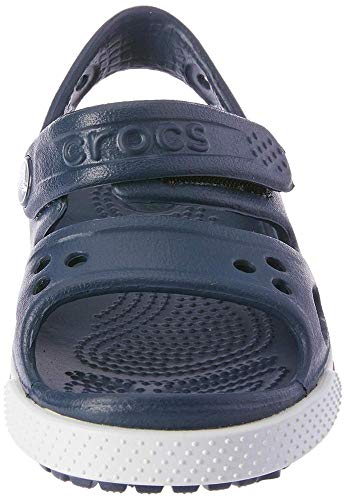 Crocs Crocband II Sandal Kids, Sandalias Unisex Niños, Azul (Navy/White), 28/29 EU
