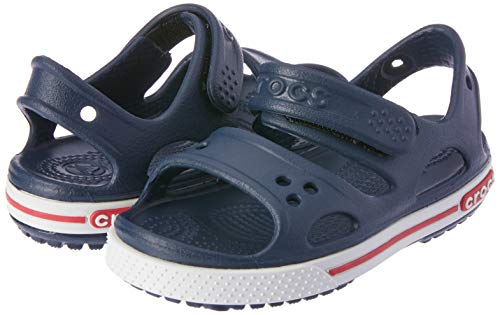 Crocs Crocband II Sandal PS K, Sandalias Unisex Niños, Azul (Navy/White), 24/25 EU