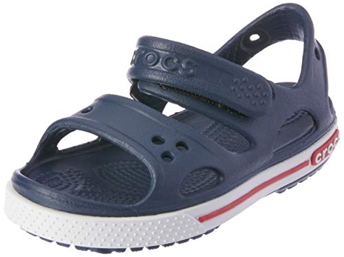 Crocs Crocband II Sandal PS K, Sandalias Unisex Niños, Azul (Navy/White), 24/25 EU