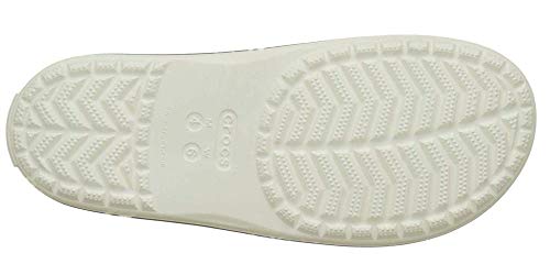 Crocs Crocband III Slide, Sandalias de Punta Descubierta Unisex Adulto, Blanco (White/Black 103), 41/42 EU