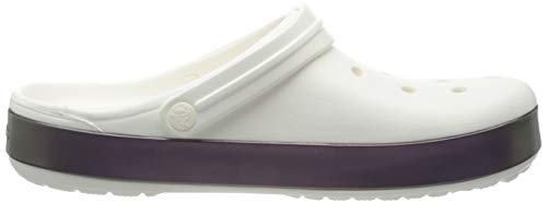 Crocs Crocband Iridescent Band Clog, Obstrucción Unisex Adulto, Blanco, 37 EU-38