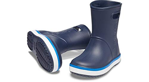 Crocs Crocband Rain Boot Kids, Botas de Agua Unisex Niños, Azul (Navy/Bright Cobalt 4kb), 25/26 EU