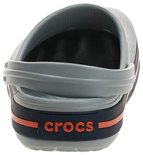Crocs Crocband U, Zuecos Unisex Adulto, Gris (Light Grey-Navy), 37-38 EU