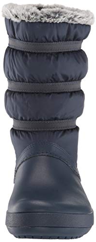 Crocs Crocband Winter Boot Women, Botas de Nieve para Mujer, Azul (Navy), 34/35 EU
