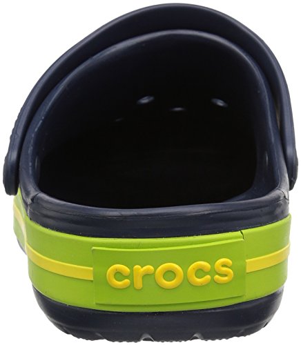 Crocs Crocband, Zuecos Unisex Adulto, Azul (Navy/Volt Green/Lemon), 39/40 EU