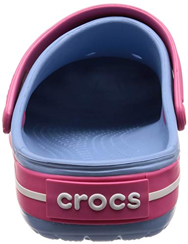 Crocs Crocband, Zuecos Unisex Adulto, color Chambray Blue/Paradise Pink, talla 37-38