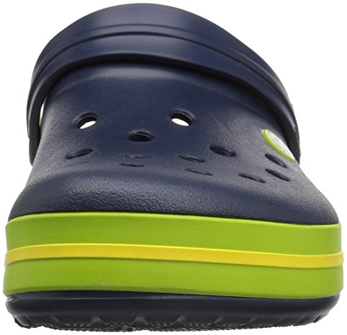 Crocs Crocband, Zuecos Unisex Adulto, color Navy/Volt Green/Lemon, talla 45-46