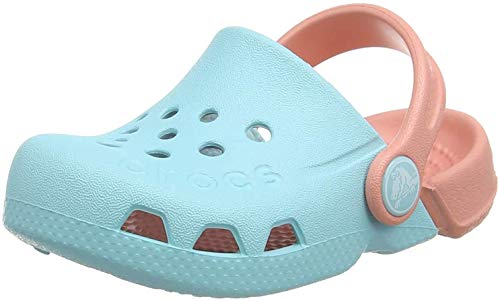Crocs Electro Kids, Zuecos Unisex Niños, Azul (Ice Blue/Melon), 29/30 EU
