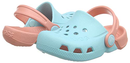 Crocs Electro Kids, Zuecos Unisex Niños, Azul (Ice Blue/Melon), 29/30 EU
