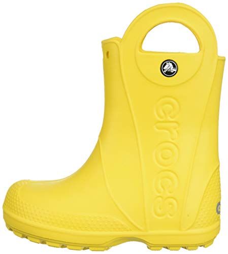 Crocs Handle It Rain Boot, Botas de Agua Unisex Niños, Amarillo (Yellow), 32/33 EU