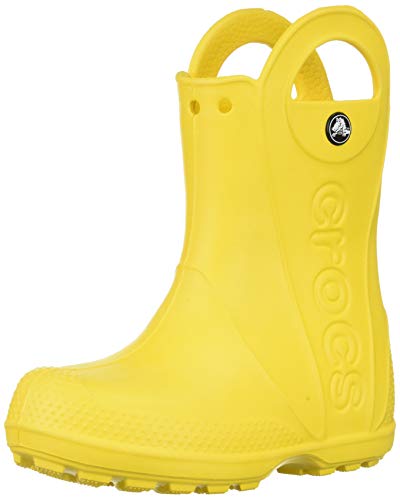 Crocs Handle It Rain Boot, Botas de Agua Unisex Niños, Amarillo (Yellow), 32/33 EU