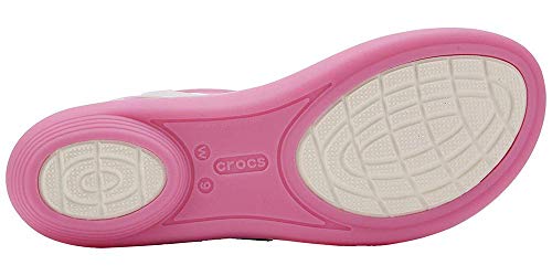 crocs Isabella Strappy Sandal W, Sandalias con Punta Abierta para Mujer, Morado (Violet/Oyster 5p7), 42/43 EU