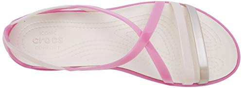 crocs Isabella Strappy Sandal W, Sandalias con Punta Abierta para Mujer, Morado (Violet/Oyster 5p7), 42/43 EU