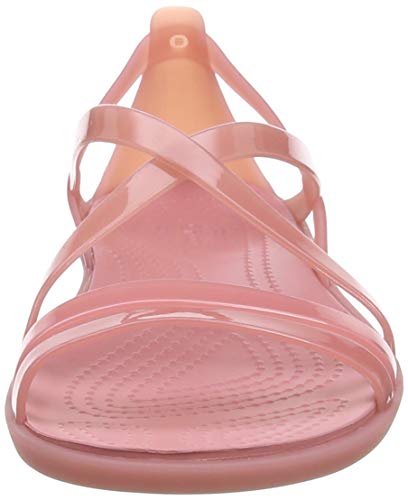 Crocs Isabella Strappy Sandal Women, Sandalias de Punta Descubierta para Mujer, Rosa (Blossom 682), 37/38 EU