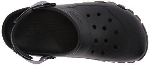 Crocs Offroad Sport - Zuecos de sintético para hombre, Nero (Black/Graphite), 45-46