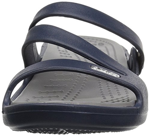 Crocs Patricia Women, Sandalias de Punta Descubierta para Mujer, Azul (Navy/Smoke 46u), 34/35 EU