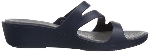 Crocs Patricia Women, Sandalias de Punta Descubierta para Mujer, Azul (Navy/Smoke 46u), 38/39 EU
