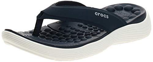 Crocs Reviva Flip W, Chanclas Mujer, Azul, 39 EU