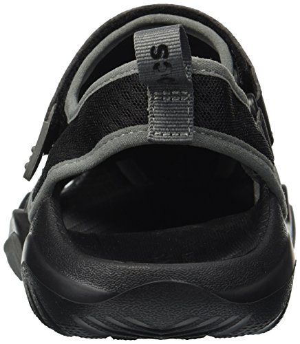 CROCS Swiftwater Mesh Deck Sandal M, Zuecos Hombre, Negro (Black 001), 43 EU