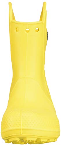 Crocs Unisex - Niños Handle It Rain Boot K, Amarillo (Yellow), 27/28 EU